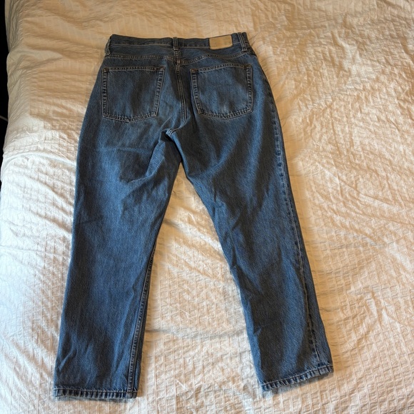 Everlane ’90s Cheeky Jean Medium Blue Wash 30 Ankle Organic Cotton Pants - Picture 6 of 13